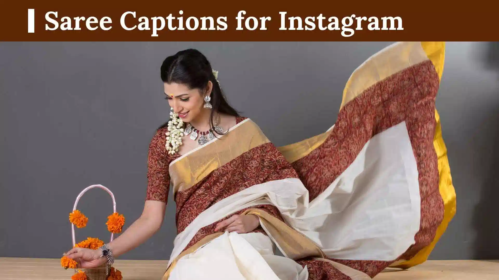 Saree Captions for Instagram